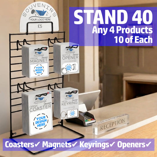 Snazzy Frog Shop in a Box Stand 40 souvenir display for B&B reception counter