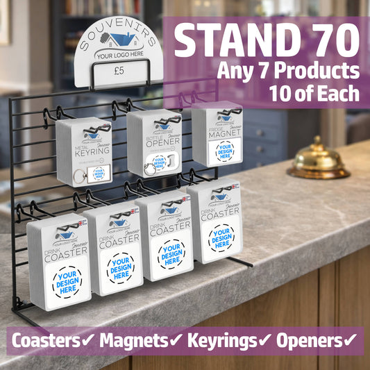 Snazzy Frog Shop in a Box Stand 70 souvenir display for B&B reception counter